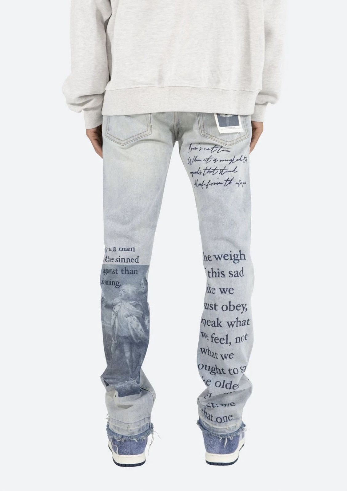 MNML MNML D243 STRAIGHT SHAKESPEARE DENIM LIGHT BLUE JEANS Size US 36 / EU 52 - 7 Thumbnail