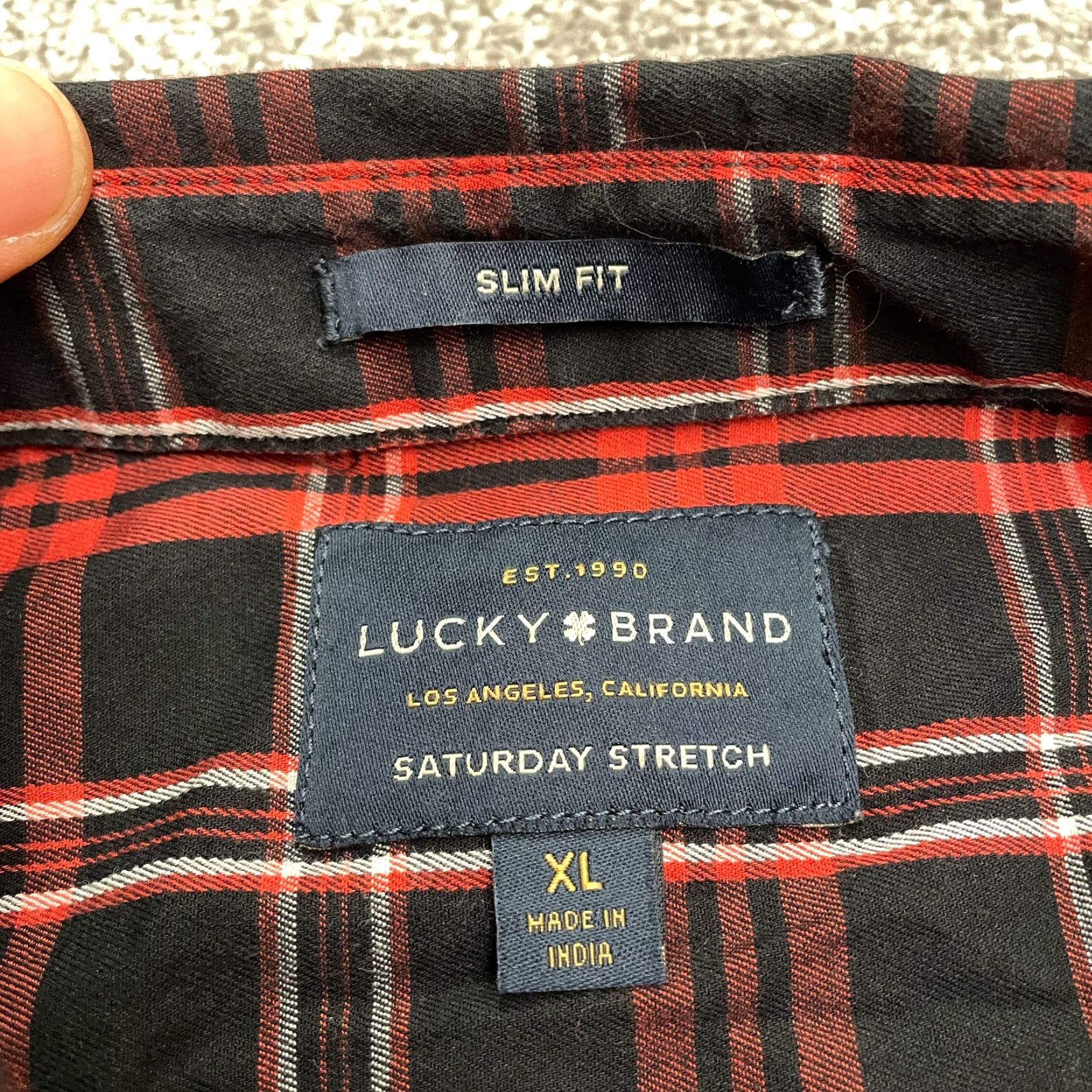 Lucky Brand LUCKY BRAND Slim Fit Button-Up Shirt Mens XL Multicolor Plaid Casual Top Size US XL / EU 56 / 4 - 4 Thumbnail