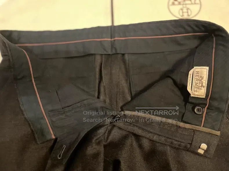 Hermes Hermes size 40 Men's Casual Wool and Cashmere Blended Trous Size US 40 / EU 56 - 6 Thumbnail