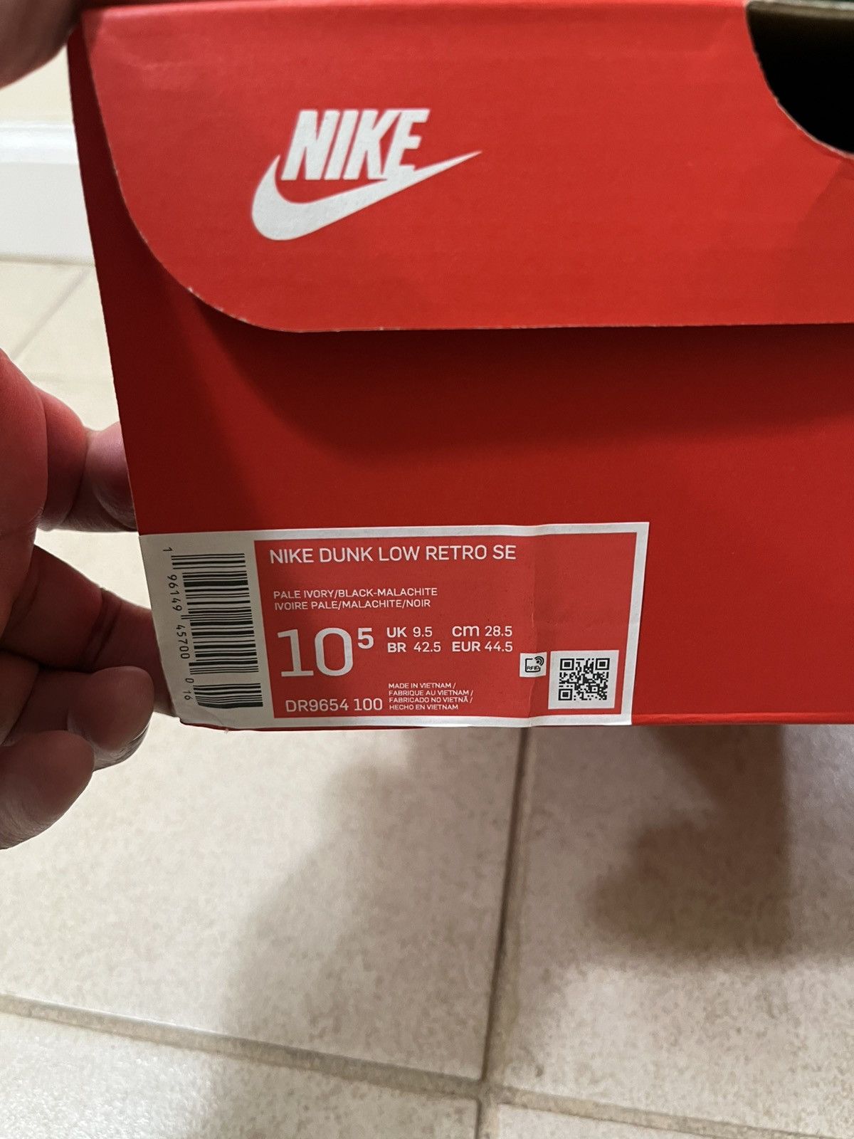 Nike Nike dunk low lottery pack malachite green Size US 10.5 / EU 43-44 - 4 Thumbnail