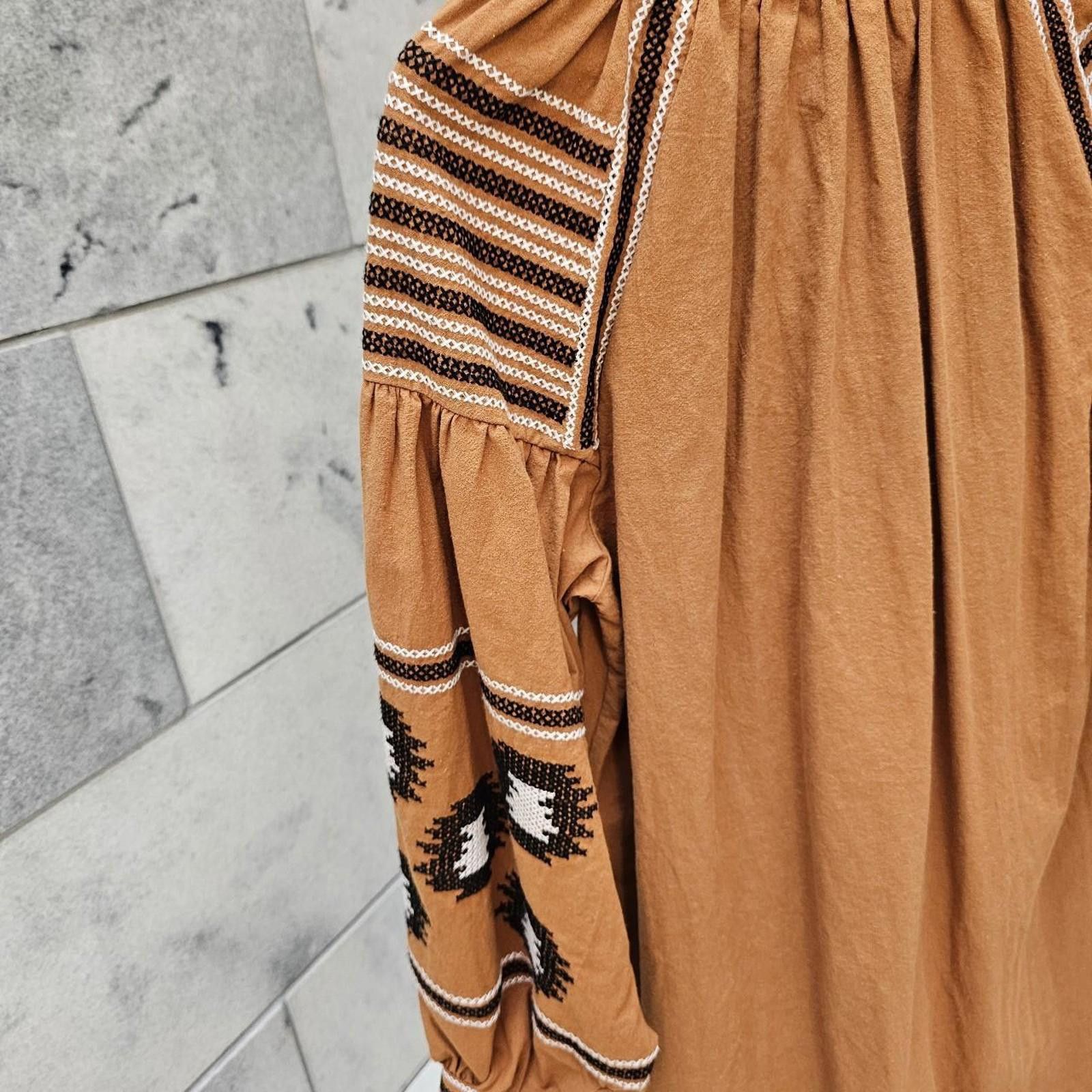 Other Women's Orange and Brown Dress Size M / US 6-8 / IT 42-44 - 7 Thumbnail