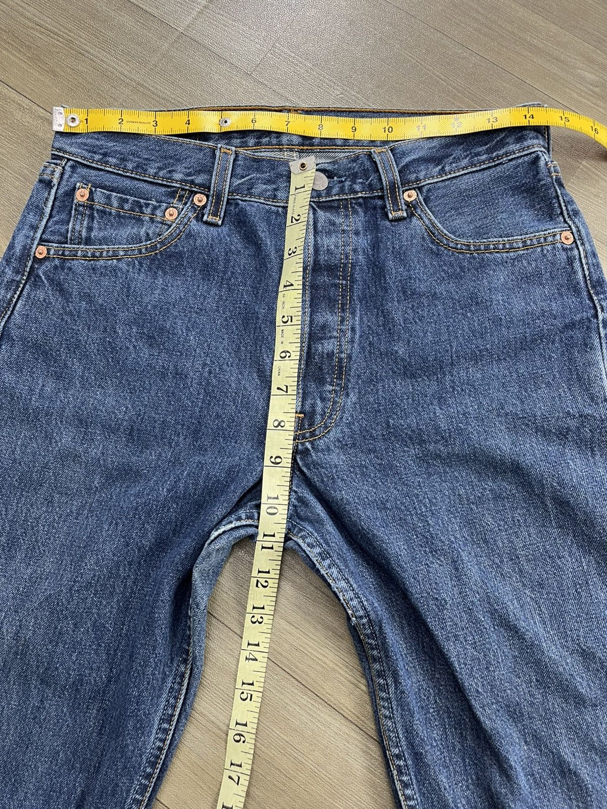 Levi's Vintage Clothing 🇺🇸1990s Vintage Levis 501 30x32 Straight Leg Blue Jeans Size US 30 / EU 46 - 17 Thumbnail