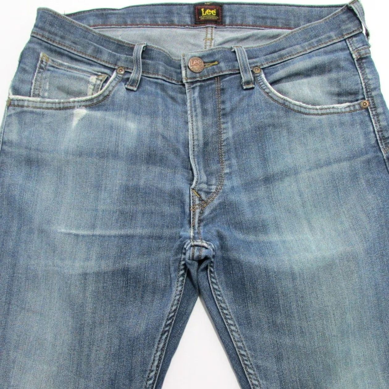Lee Lee DAREN ZIP FLY Stretch Men’s Slim Fit Skinny Jeans Blue W 31 / L30 REF Y07083 Size US 31 - 2 Thumbnail