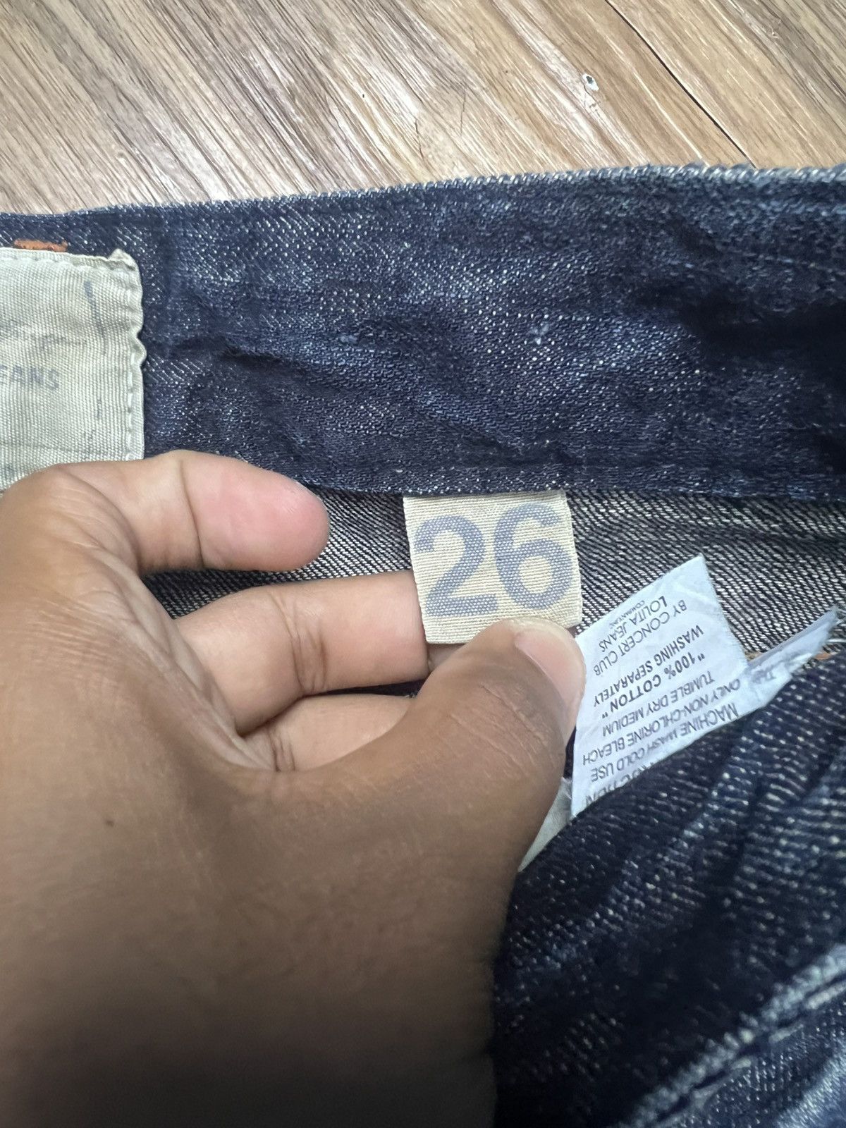 If Six Was Nine Lolita Jeans Y2K Vintage Distressed Bootcut Denim Pants (41) Size 26" / US 2 / IT 38 - 11 Thumbnail
