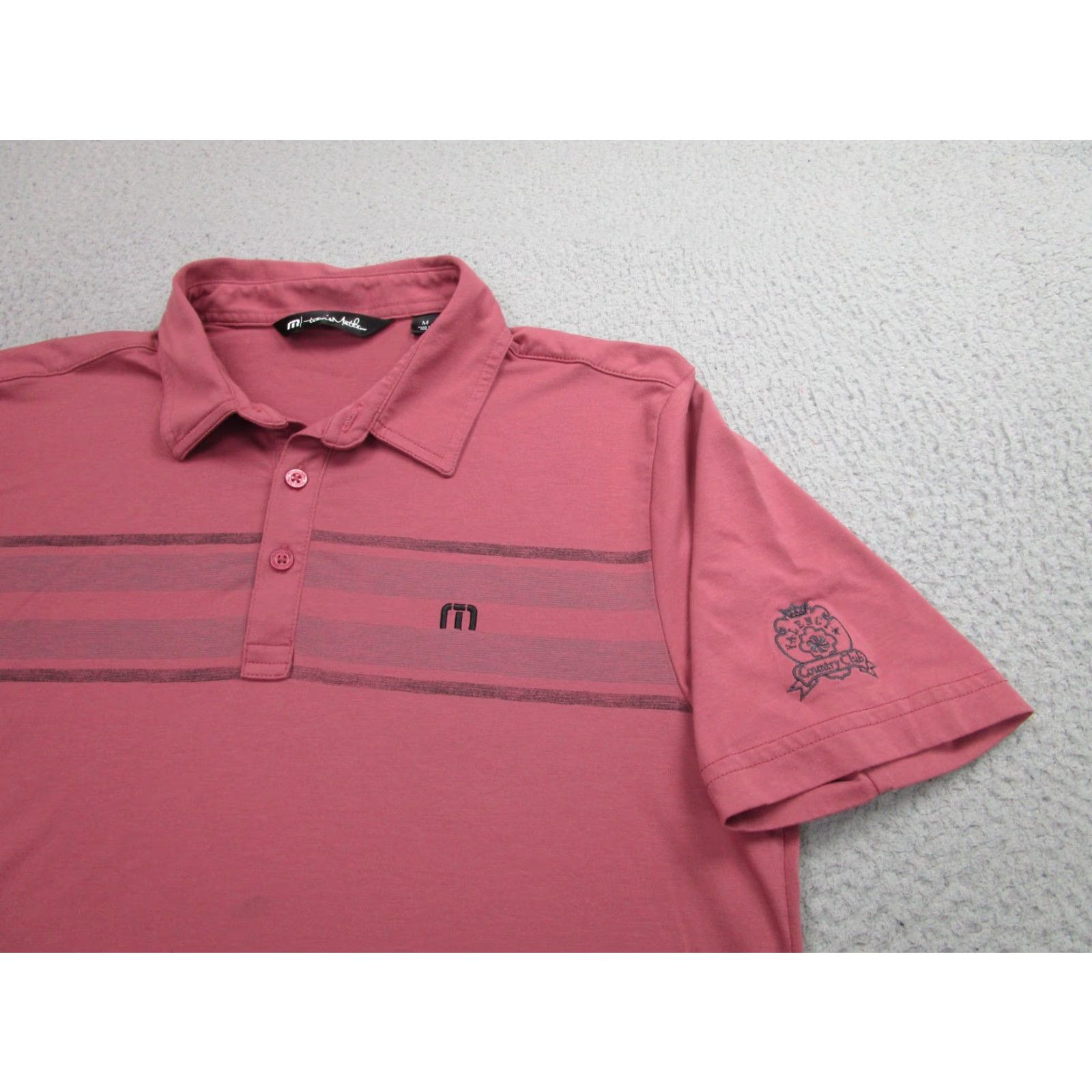 TravisMathew Travis Mathew Polo Shirt Mens Medium Valencia Country Club Golf 2023 Team Play Size US M / EU 48-50 / 2 - 2 Thumbnail