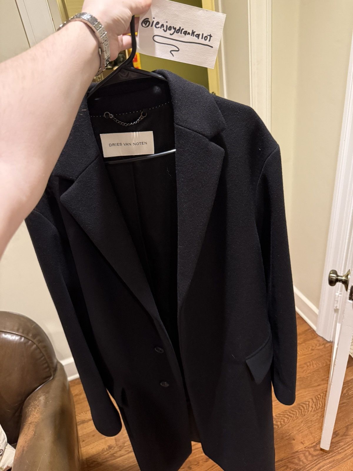 Dries Van Noten Dries Van Noten single breasted coat Size US L / EU 52-54 / 3 - 1 Thumbnail