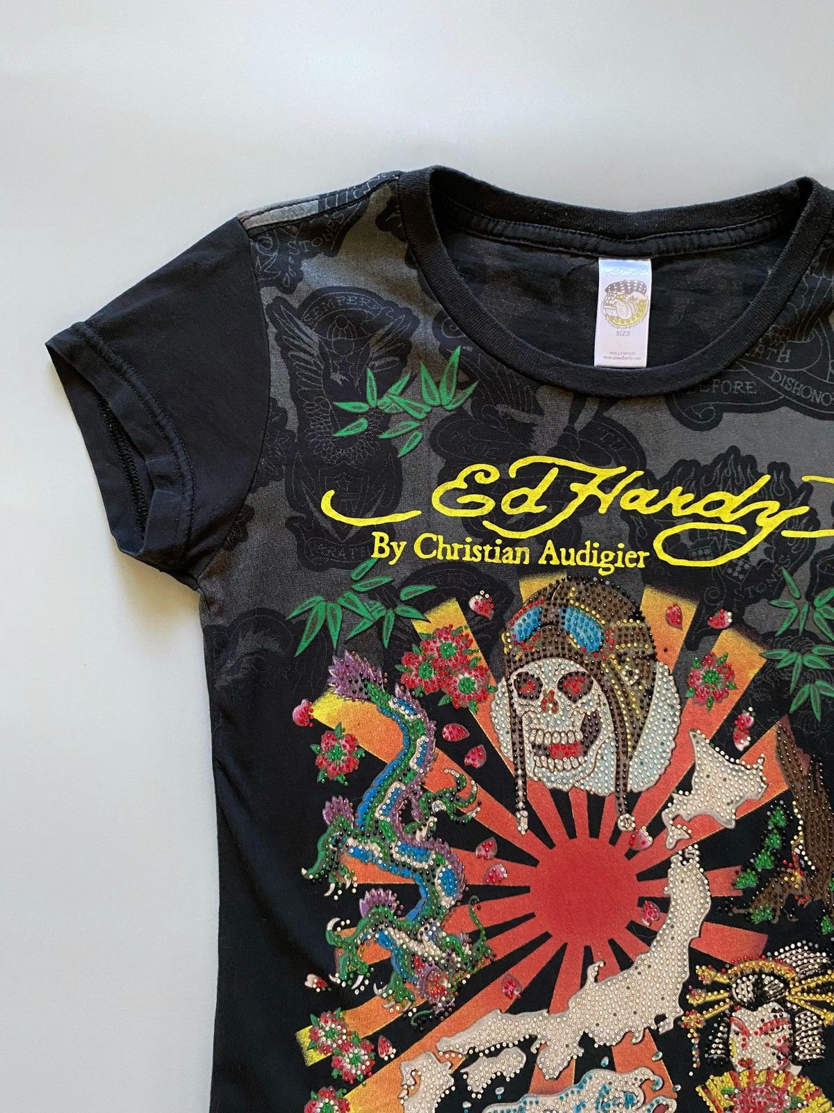 Ed Hardy Vintage Ed Hardy By Christian Audigier Overprint T-Shirt Size S / US 4 / IT 40 - 8 Thumbnail
