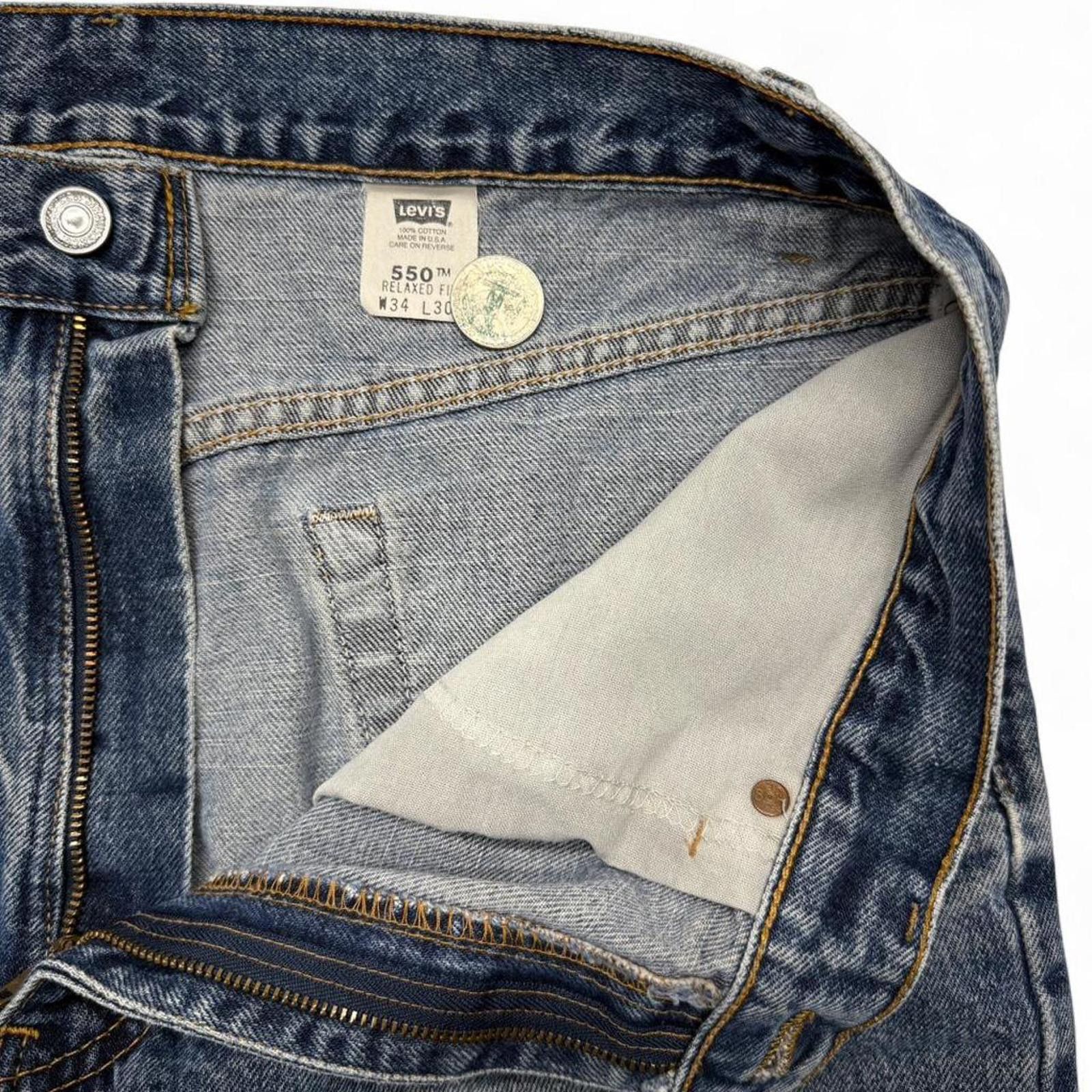 Levi's Vintage 550 Levi’s made in the USA faded blue denim jeans Size US 34 / EU 50 - 4 Thumbnail