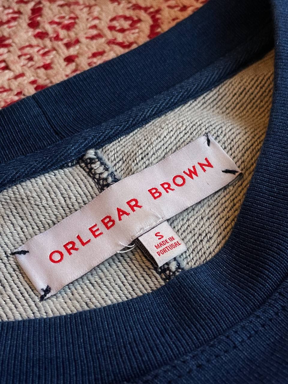 Orlebar Brown Orlebar Brown Sweatshirt Navy Cotton Thumbholes Size US S / EU 44-46 / 1 - 11 Thumbnail