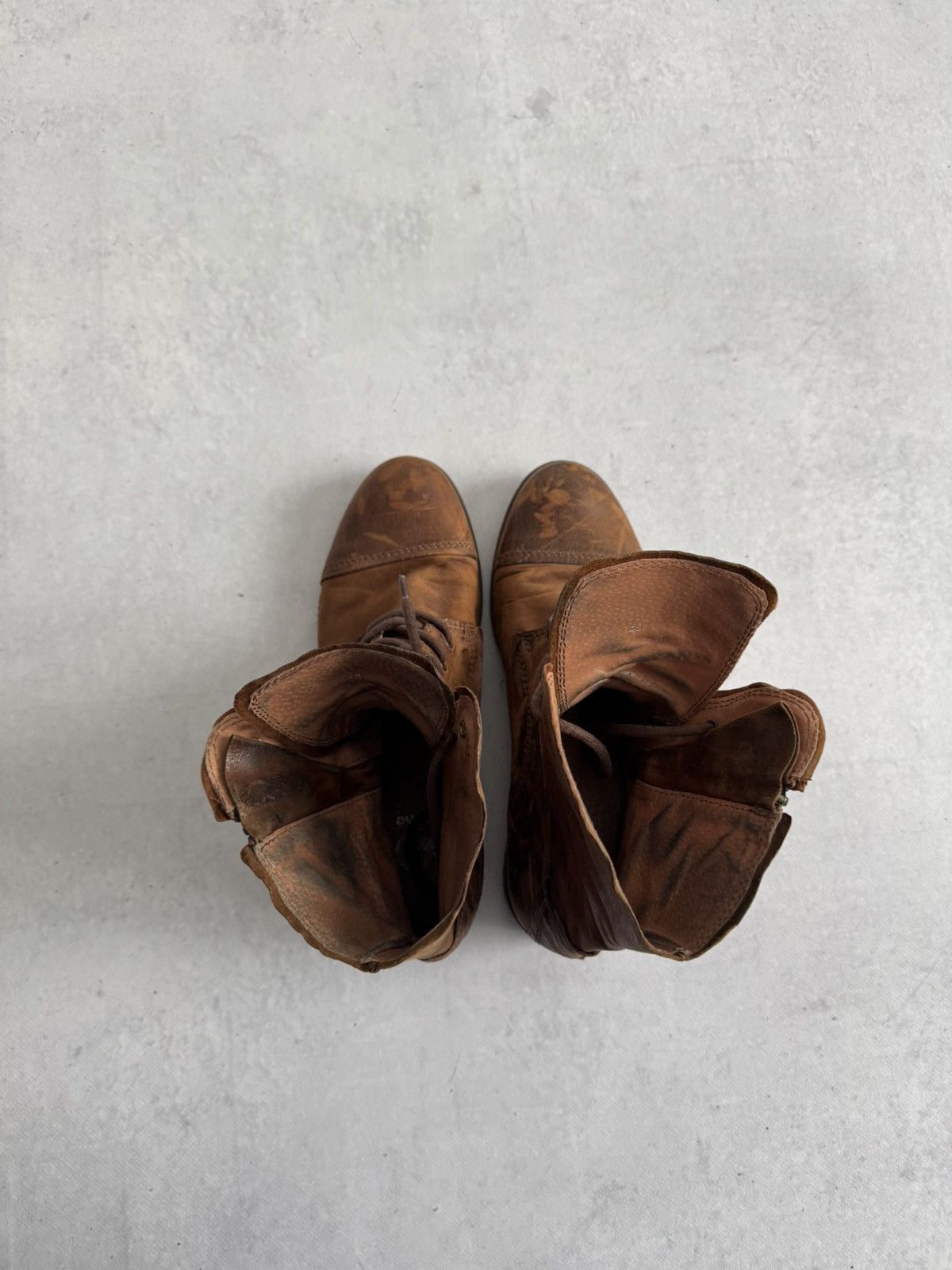 Japanese Brand Vintage Guildi Style Y2k Distressed Leather Anckle Boot Size US 10 / IT 40 - 8 Thumbnail