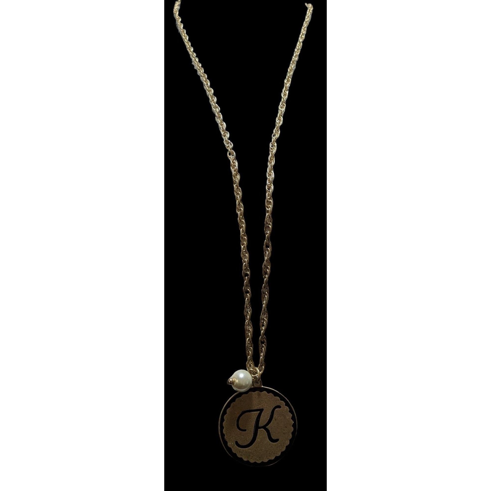 Other Plunder Jewelry Monogram "K" Medallion Necklace Size ONE SIZE - 7 Thumbnail