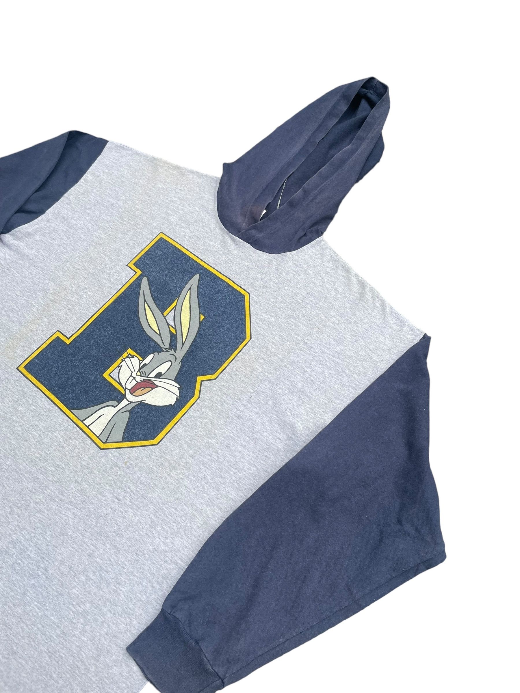 Vintage Vintage Bugs Bunny Hoodie Tshirt Size US XL / EU 56 / 4 - 2 Thumbnail