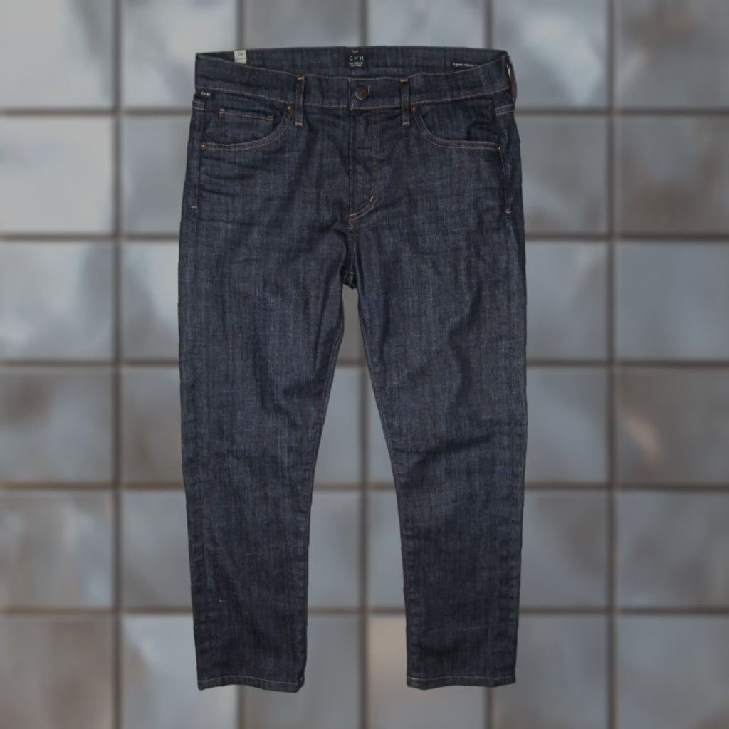 Citizens Of Humanity Citizens of Humanity Jeans Womens Agnes Mid Rise Slim Straight Blue 28 Regular Denim - 31x24 Slimming Pockets Belt Loops Logo USA JW90 Size 28" / US 6 / IT 42 - 1 Thumbnail