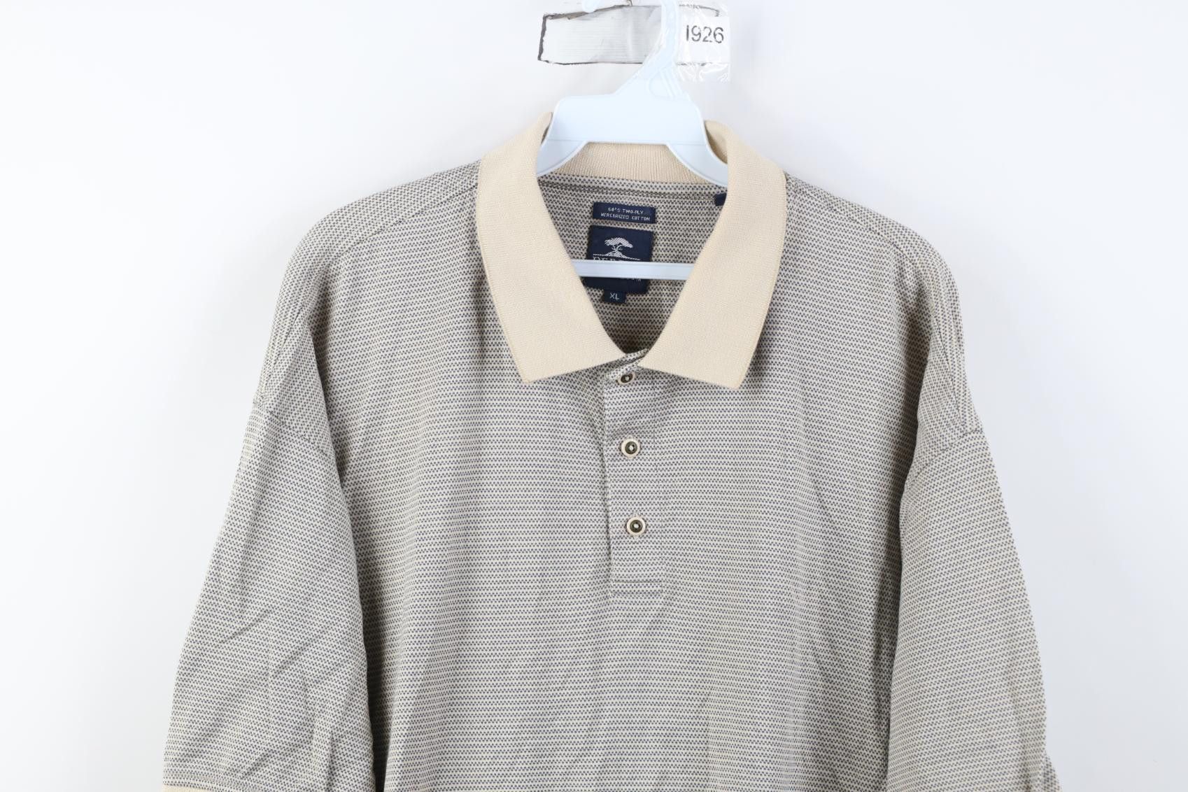 Vintage Vintage 90s Y2K Pebble Beach Zig Zag Knit Golf Polo Shirt Size US XL / EU 56 / 4 - 2 Thumbnail