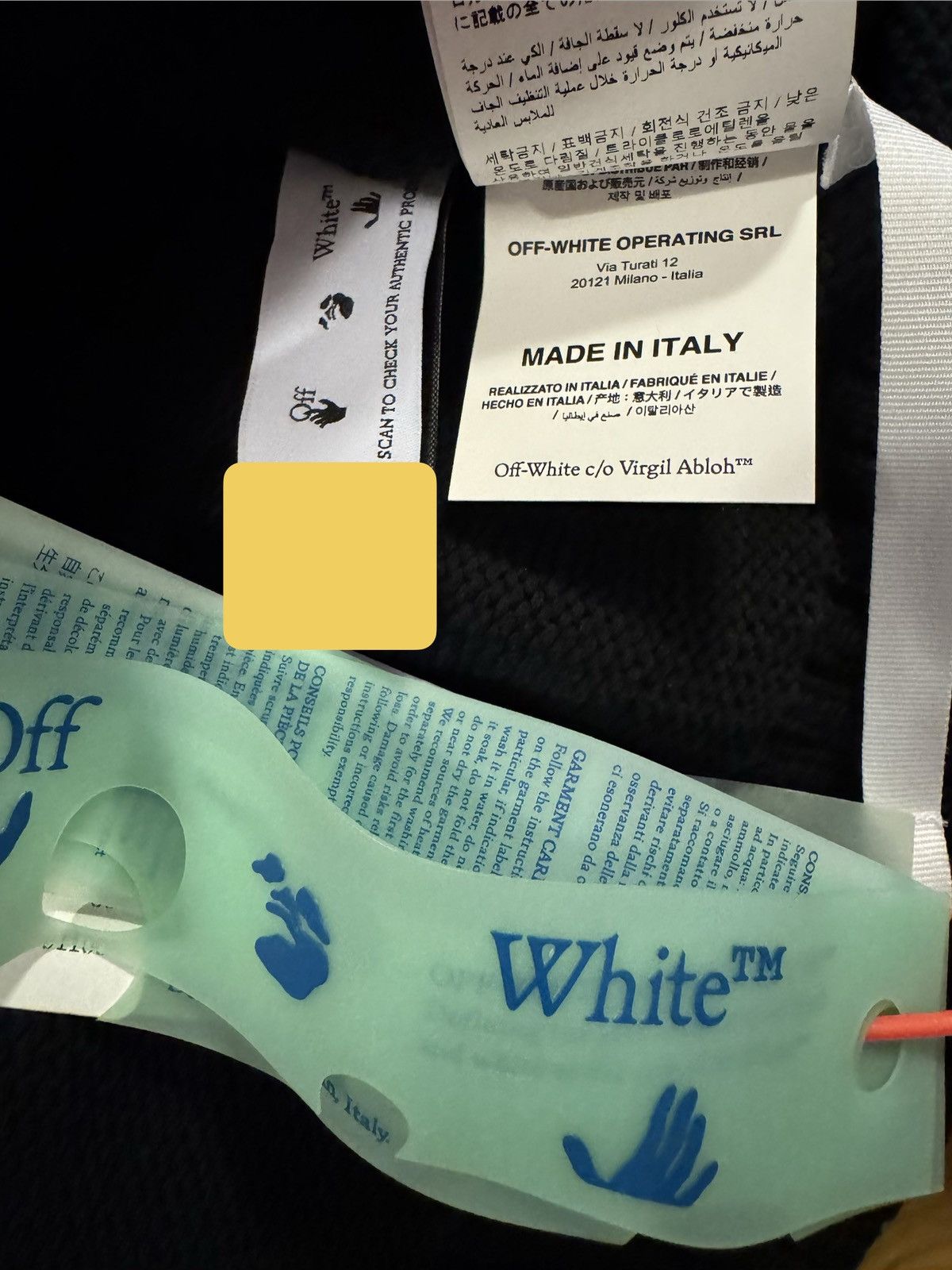 Off-White OFF-WHITE Men’s Diagonal Knit Zip Black Hoodie BMWT Size XL Size US XL / EU 56 / 4 - 14 Thumbnail