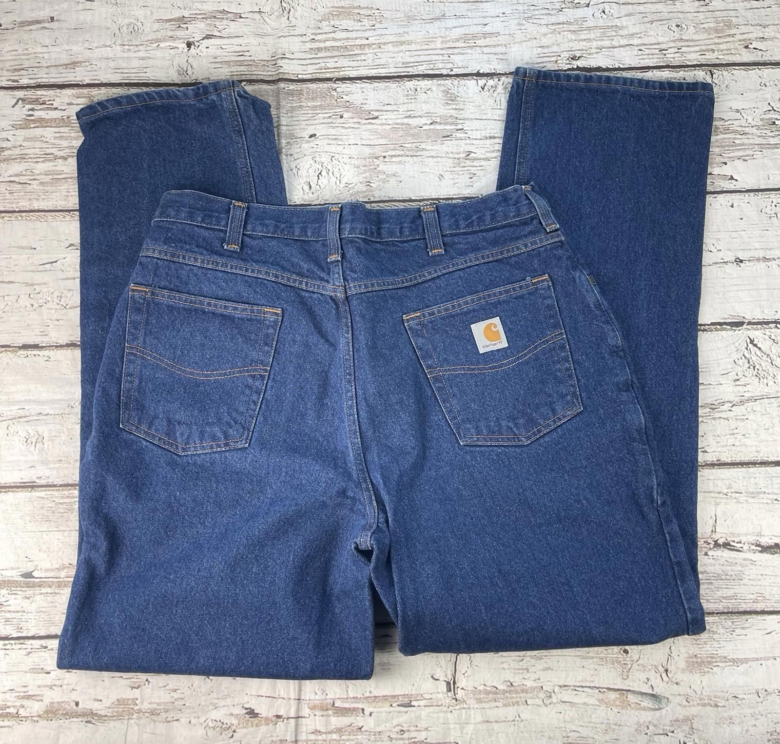 Carhartt Carhatt Dark Denim Men Jeans Size 36/32 Rental Size US 36 / EU 52 - 3 Thumbnail
