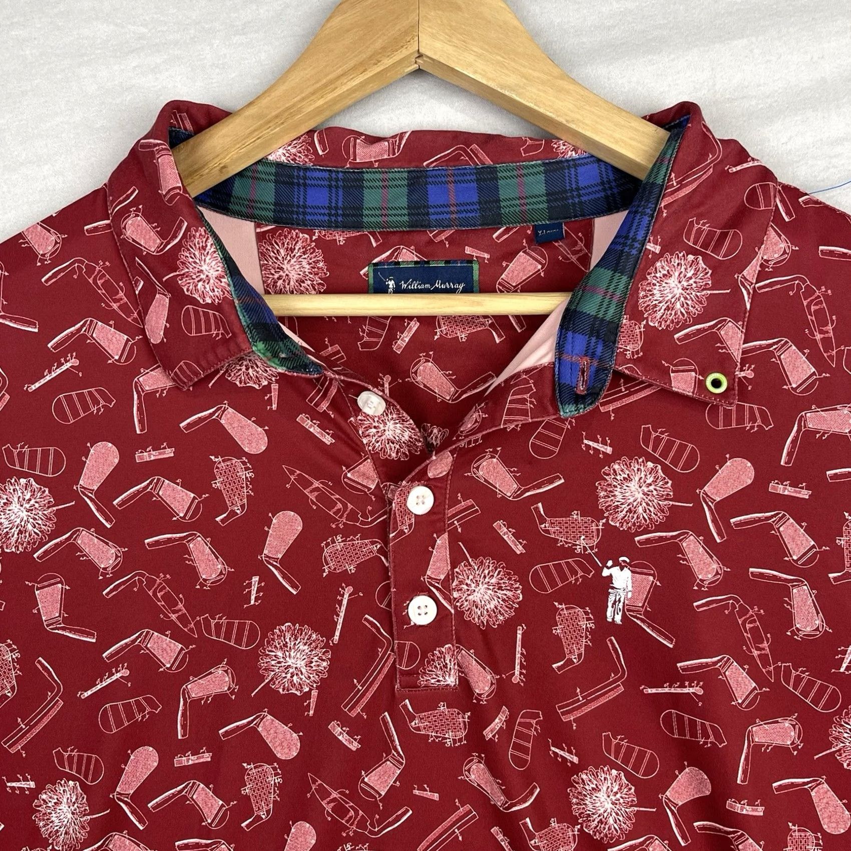 Vintage William Murray Shirt Polo Mens XL Red Logo Beach 90s Retro Brand: William Murray Shirt Polo Mens XL Red Logo Beach 90s Retro Size US XL / EU 56 / 4 - 2 Thumbnail
