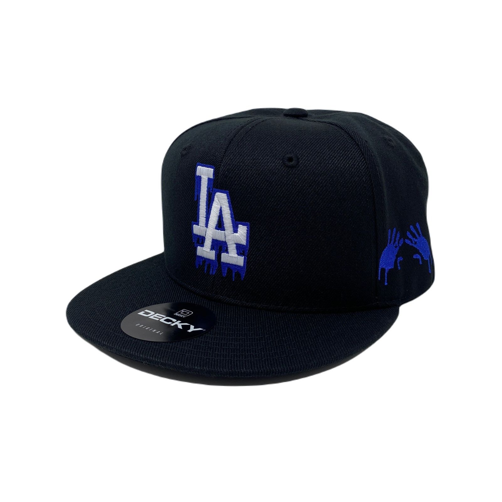 Other Los Angeles LA Drip (Blue) Bloody Hands Snapback Hat Size ONE SIZE - 2 Thumbnail