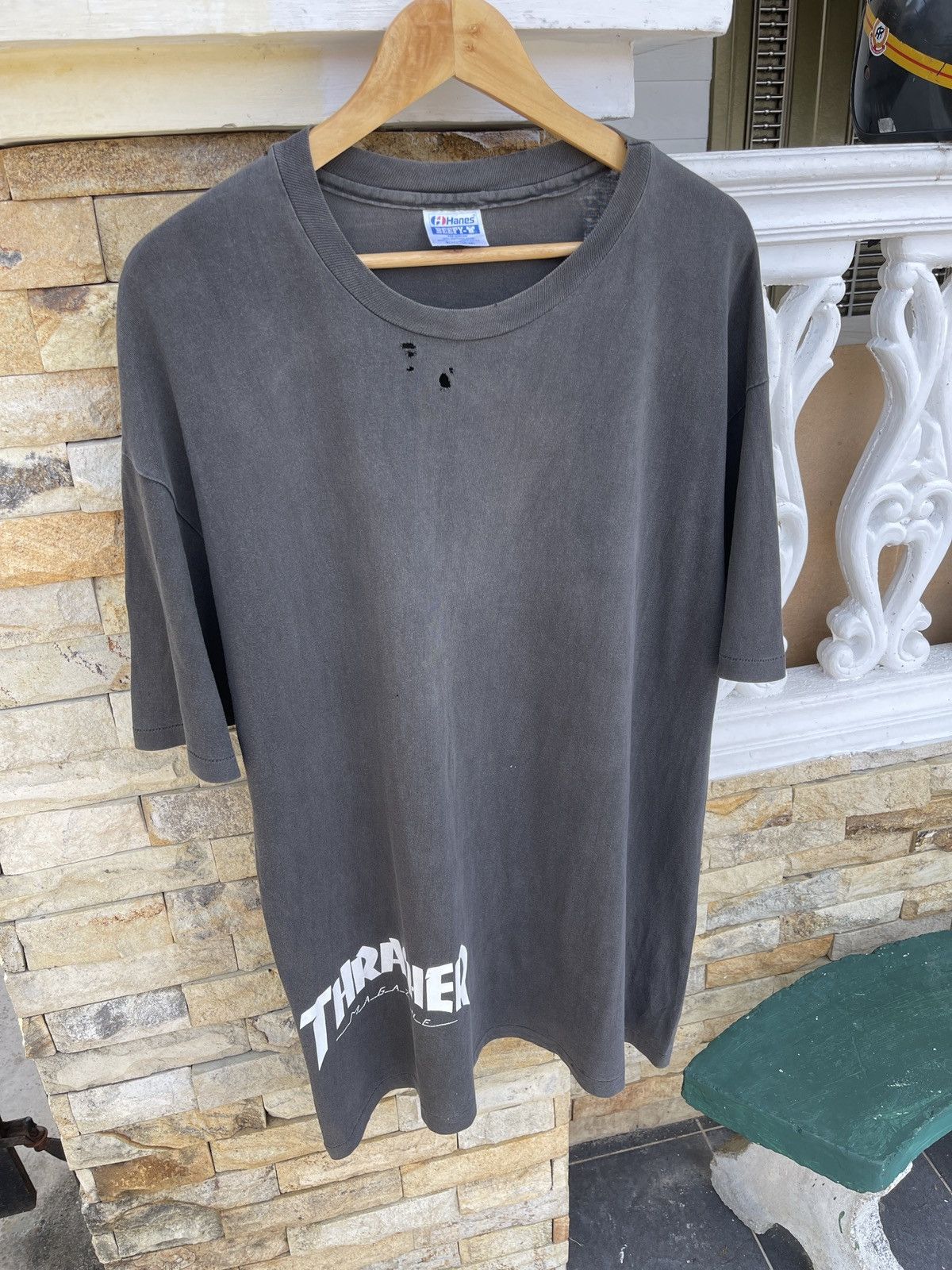 Thrasher THRASHED🔥Faded🔥Vtg90s THRASHER Magazine “Just Havin Fun” Size US XL / EU 56 / 4 - 7 Thumbnail