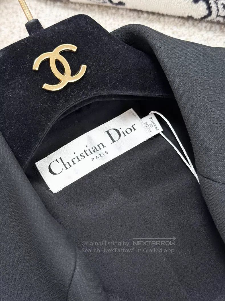 Dior Dior Wool lapel double-breasted lapel sleeveless dress Size XXS / US 00 / IT 34 - 4 Thumbnail