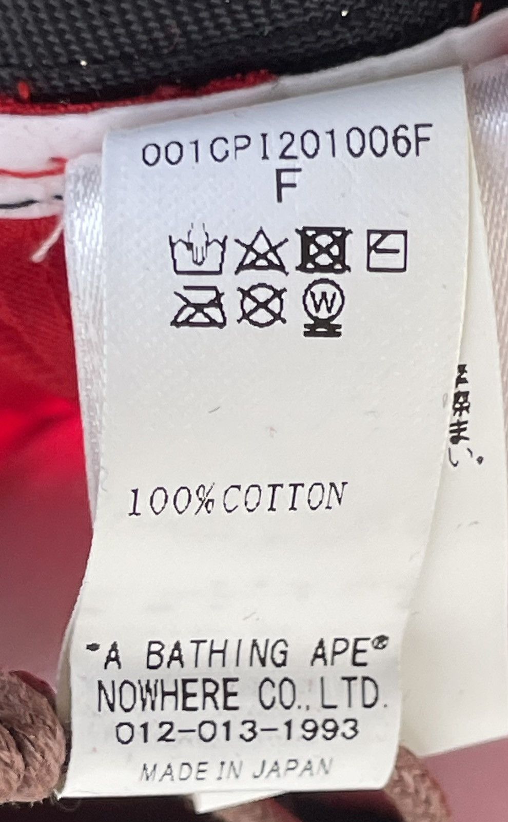 Bape BAPE College Panel Cap (SS22) Red Size ONE SIZE - 9 Thumbnail