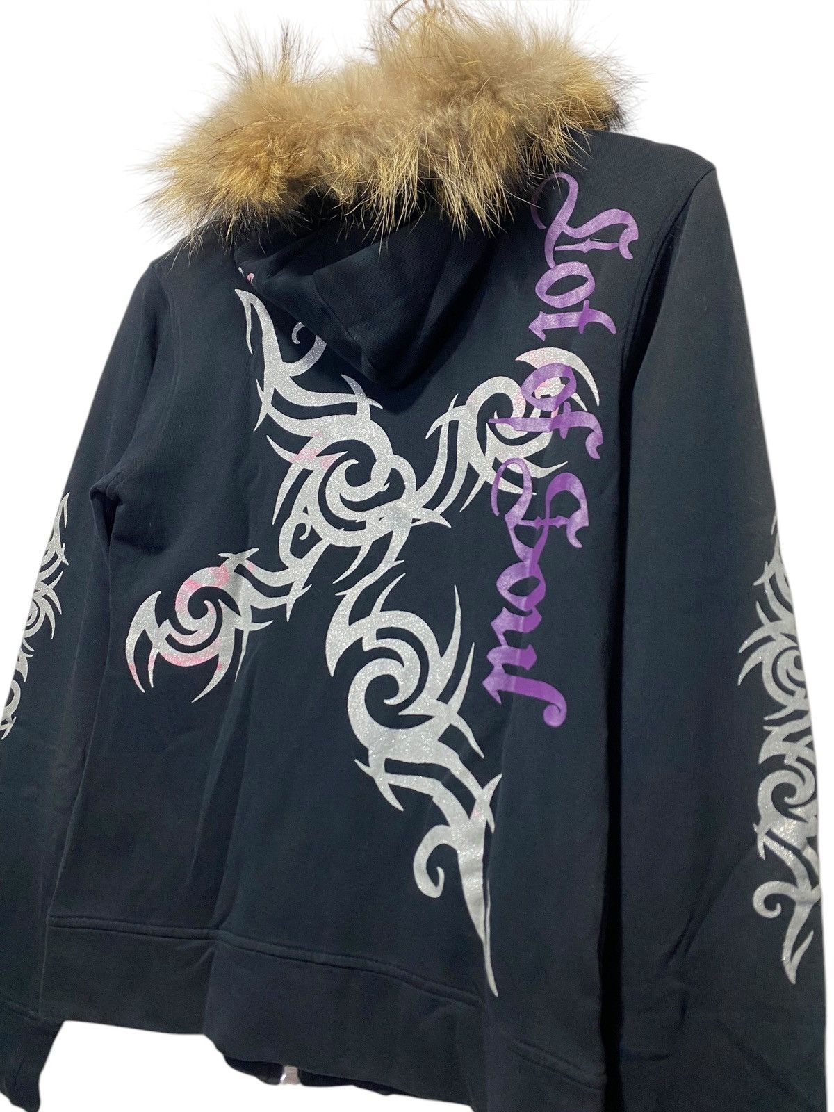 If Six Was Nine × Japanese Brand × Le Grande Bleu (L.G.B.) Vintage Spinash tribal tattoo fur hoodie Size US M / EU 48-50 / 2 - 5 Thumbnail