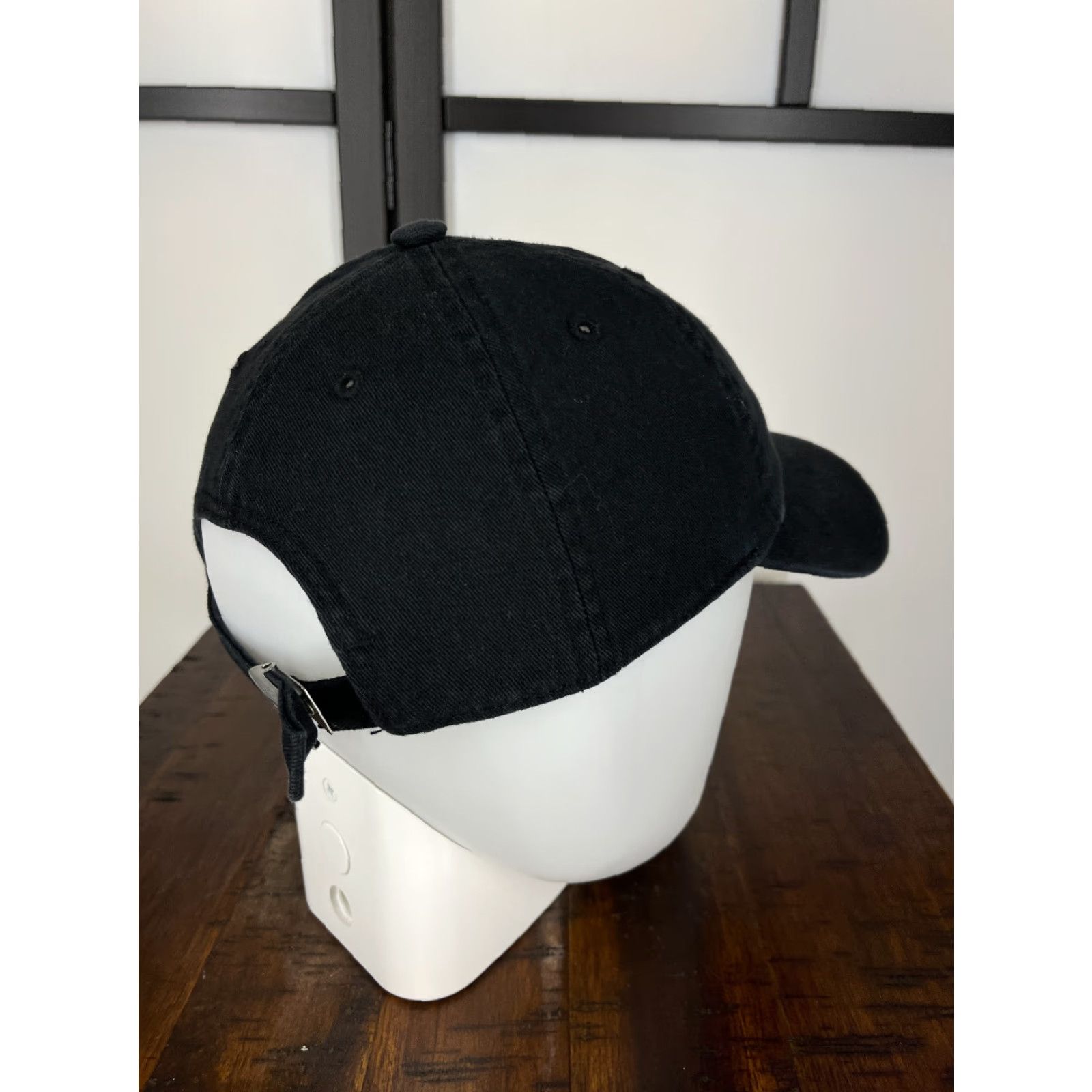 Adidas ADIDAS Hat Baseball Cap One Size Black Cotton Twill Strapback Breathable Adjustable Mens Baseball Cap 90s Outdoor Sports Size ONE SIZE - 7 Thumbnail