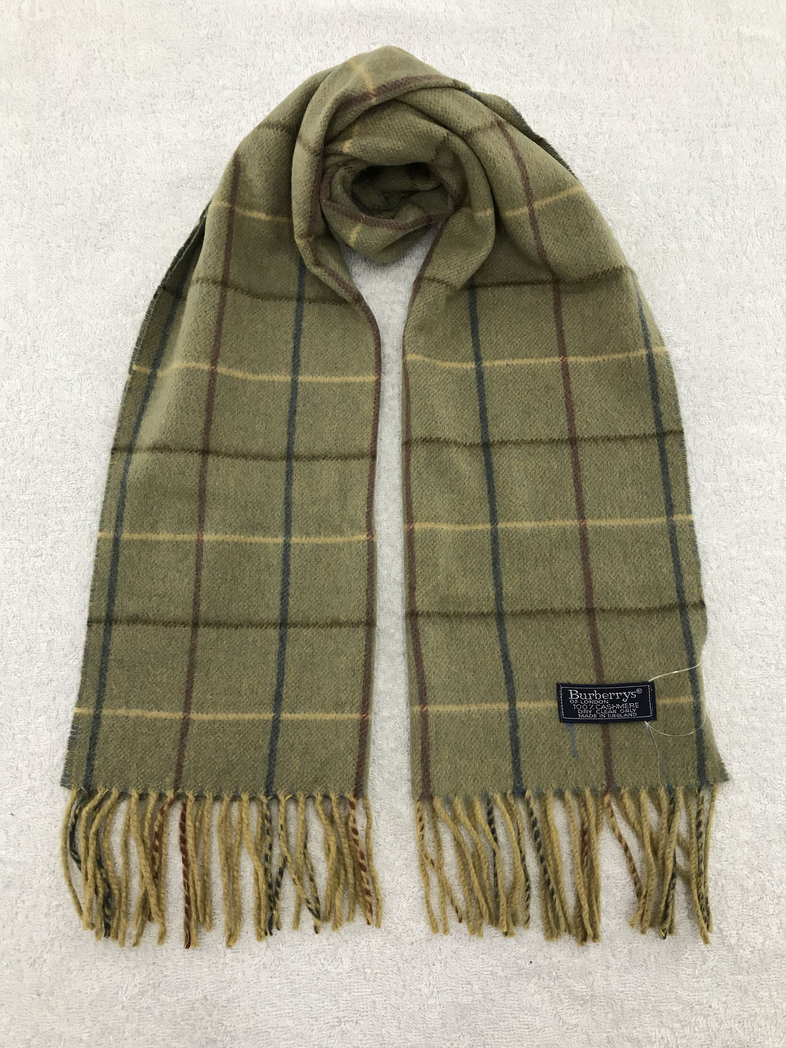 Burberry × Vintage Burberry Scarf / Muffler / Neckwear - WW522 Size ONE SIZE - 1 Thumbnail