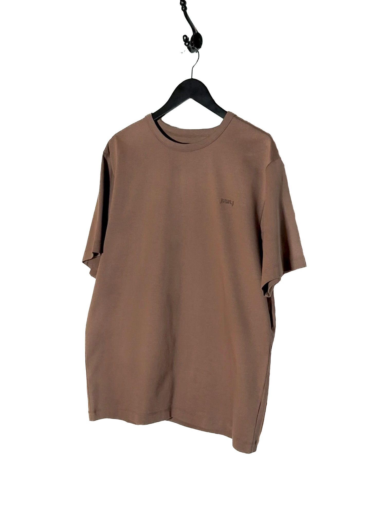 Juun.J Juun.J Brown Logo Embroidered Delicat Print T-shirt Size US M / EU 48-50 / 2 - 2 Thumbnail