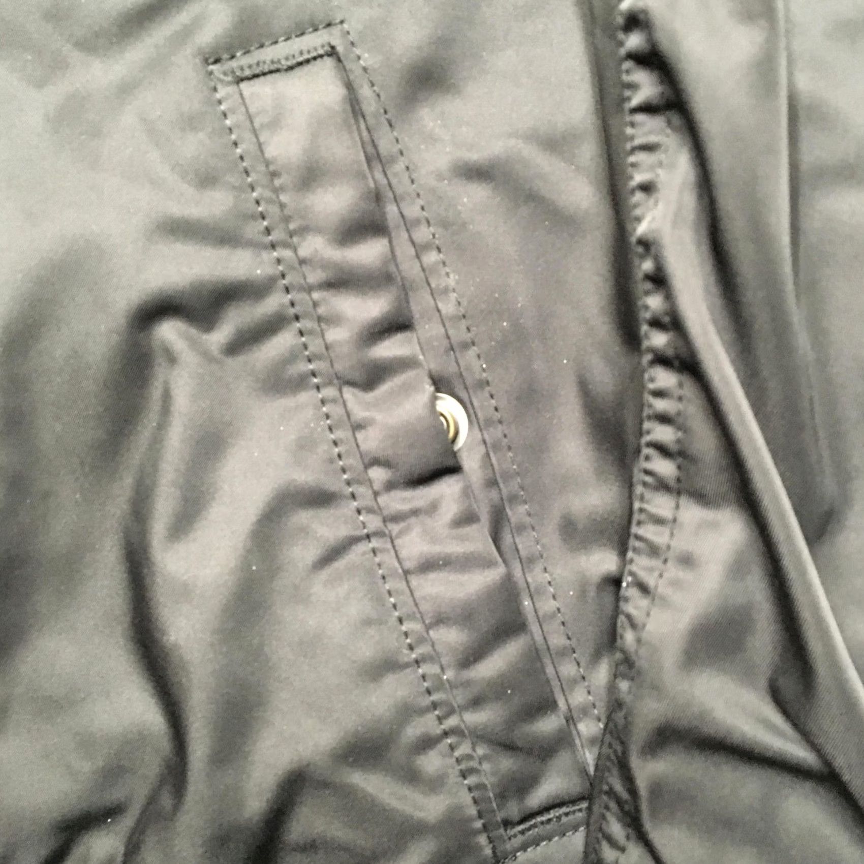 Abercrombie & Fitch Abercrombie & Fitch Jacket Mens S Bomber MA-1 Flight Zip Black Talon Size US S / EU 44-46 / 1 - 3 Thumbnail