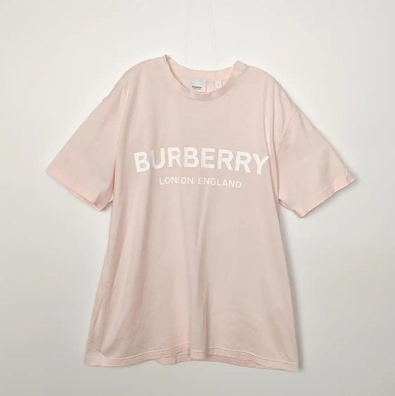 Burberry Burberry Pink Cotton T-Shirt for Women Size S / US 4 / IT 40 - 1 Thumbnail