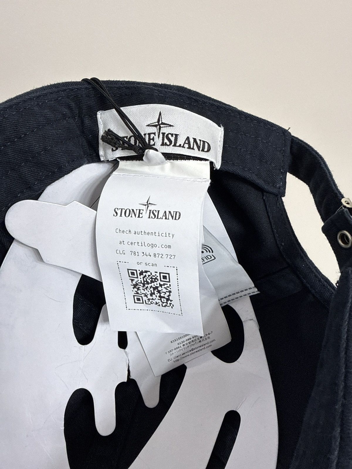 Stone Island Stone Island Navy Logo Cap Hat Adjustable Size ONE SIZE - 7 Thumbnail