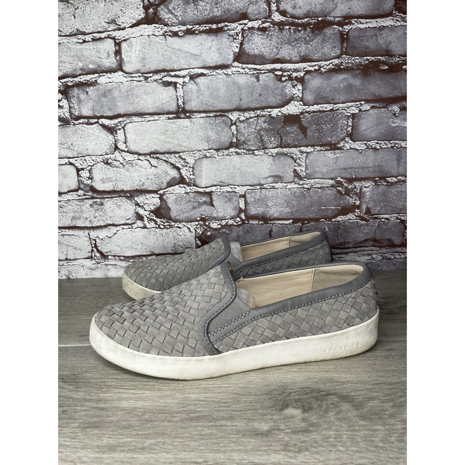 Cole Haan Cole Haan Grand Pro Gray Woven Suede Leather Slip On Shoes W Size US 11 / IT 41 - 1 Thumbnail