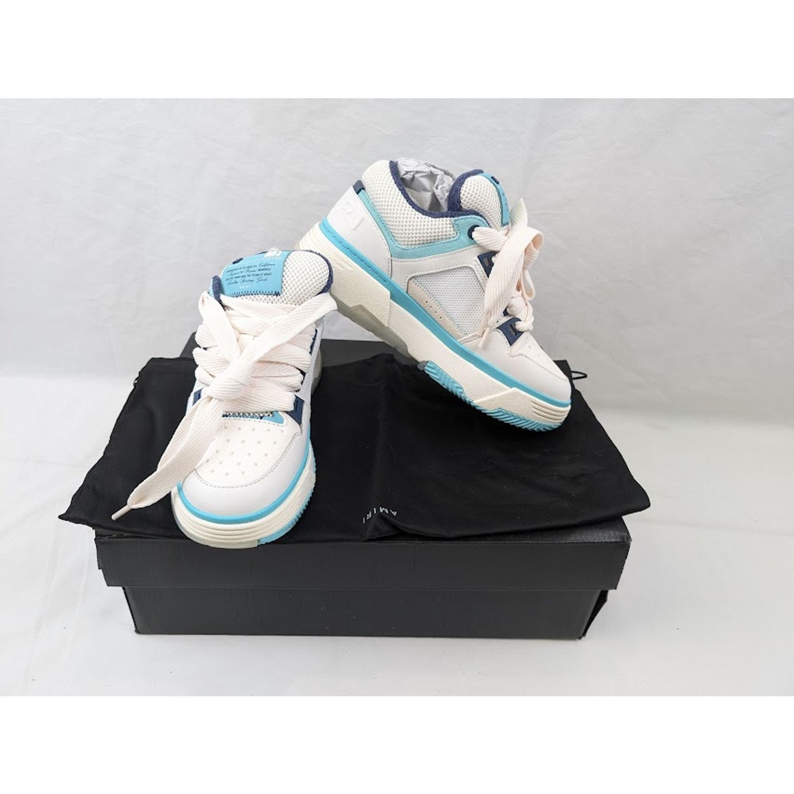 Amiri o1rshd1 MA-1 Low-Top Sneakers in Blue Size US 8 / EU 41 - 20 Thumbnail