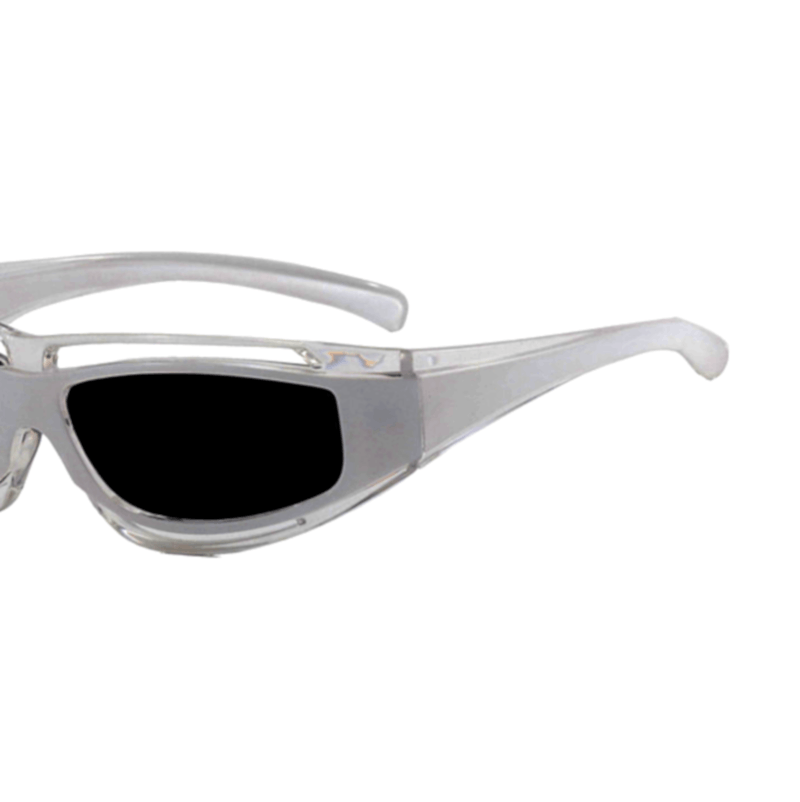 Vintage Punk Cat-Eye Aviation Streamline Sunglasses Cyber Rave Size ONE SIZE - 4 Thumbnail