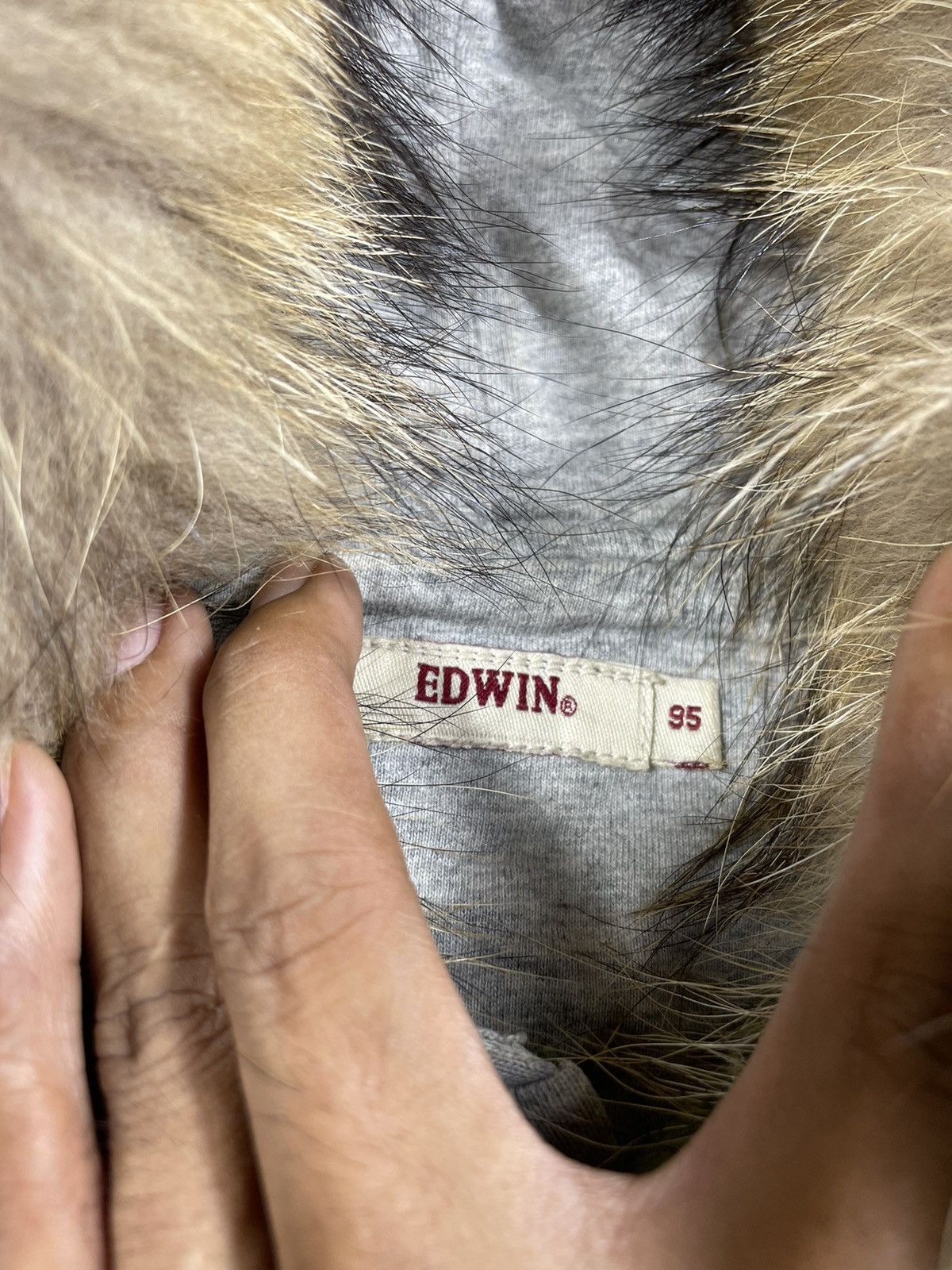 Japanese Brand VINTAGE EDWIN FADED FUR HOODIE FLANEL WESTERN STYLE Size US M / EU 48-50 / 2 - 6 Thumbnail