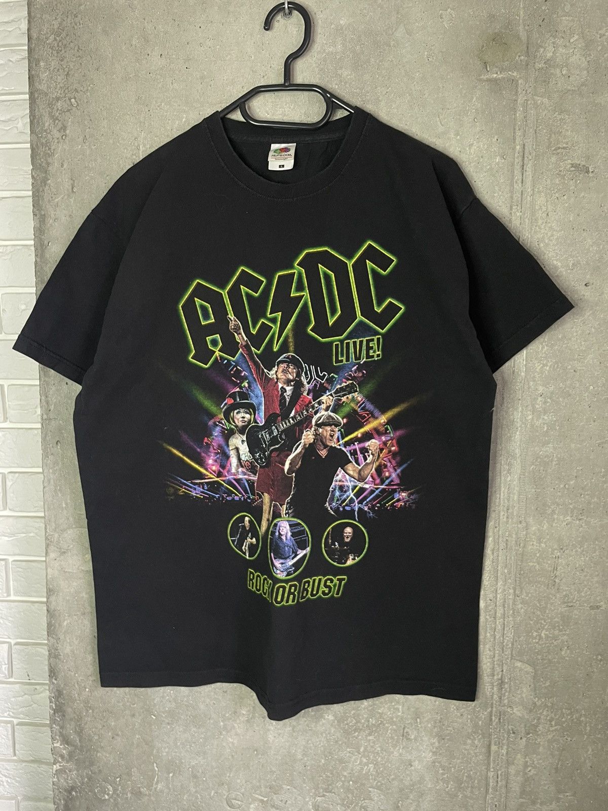 Band Tees AC/DC Rock Or Bust 2015 Vintage Tour Tee Hypebeast Y2k Size US L / EU 52-54 / 3 - 5 Thumbnail
