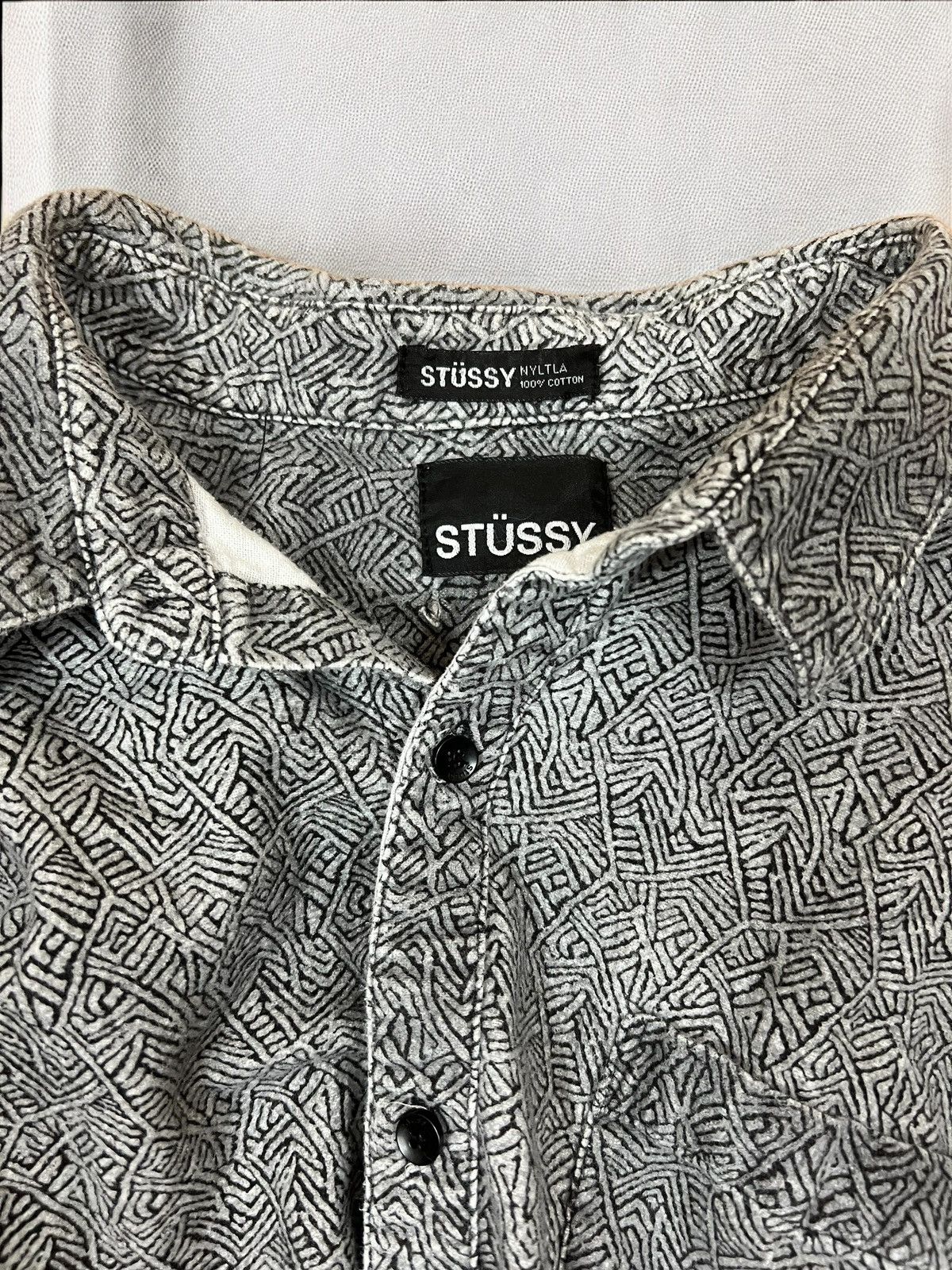 Stussy Stussy NYLTLA grey longsleeve shirt size L Size US L / EU 52-54 / 3 - 6 Thumbnail