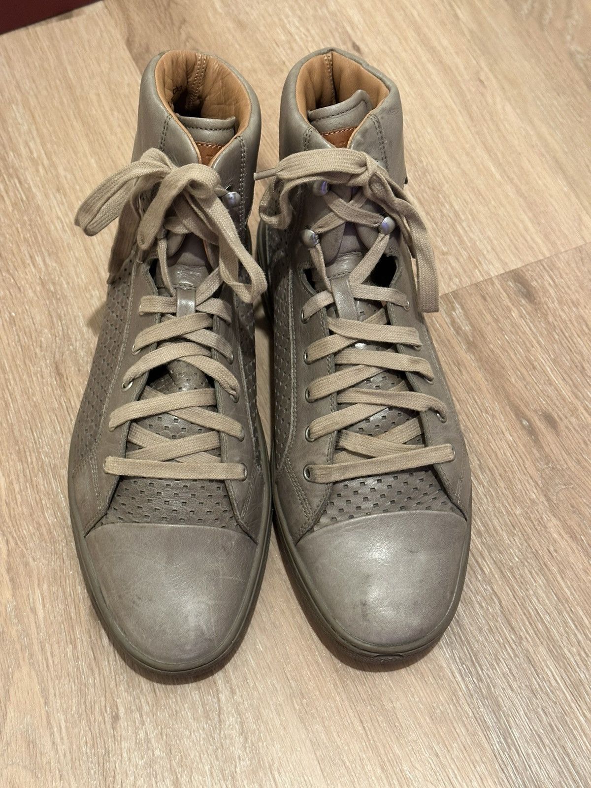 Bally Bally Men’s Sneakers Hi Top “OLIR” Tan Size 10M Size US 9.5 / EU 42-43 - 7 Thumbnail