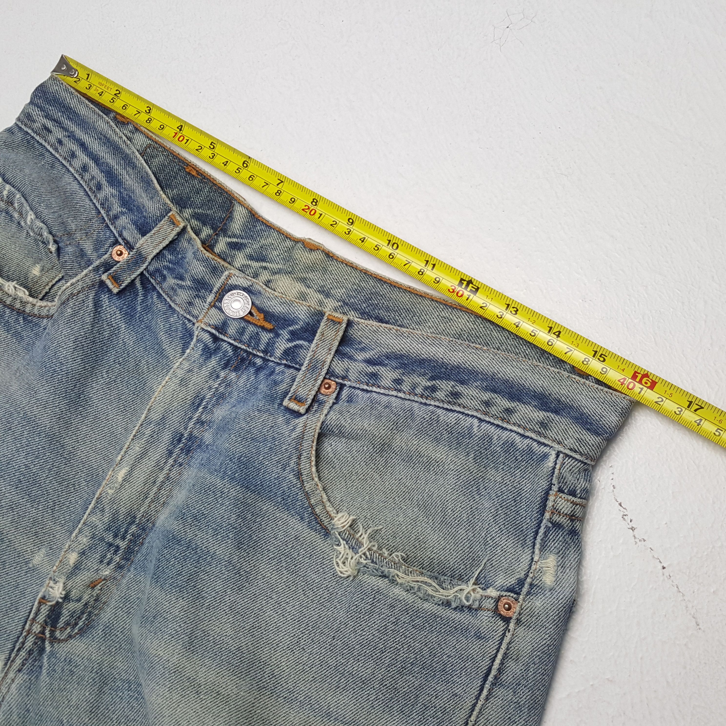 Levi's × Vintage LEVI'S Streetwear Rock Punk Style Distressed Jeans c228n19 Size US 32 / EU 48 - 7 Thumbnail