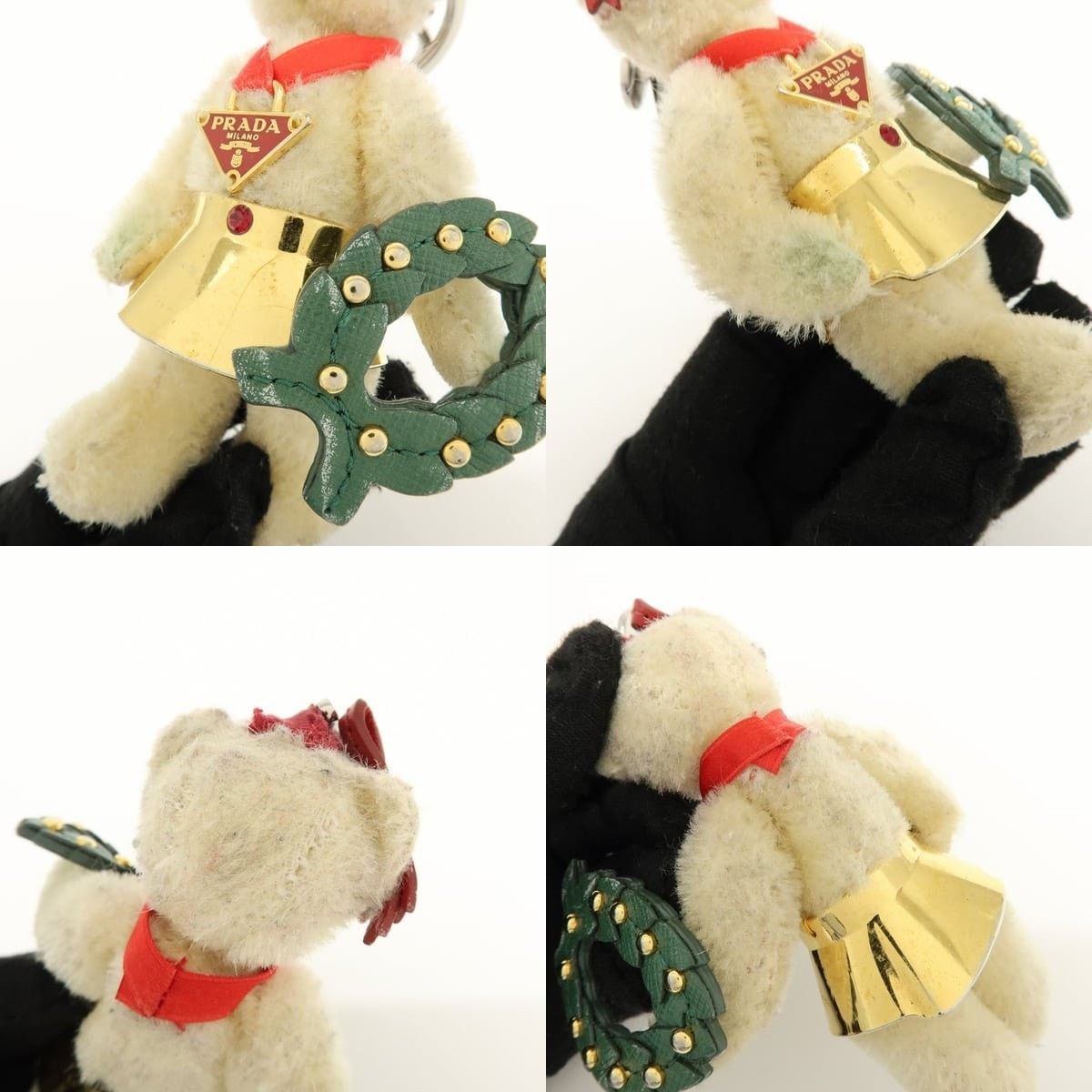 Prada Prada Bear Motif Key Holder Acrylic Charm Beige Size ONE SIZE - 4 Thumbnail