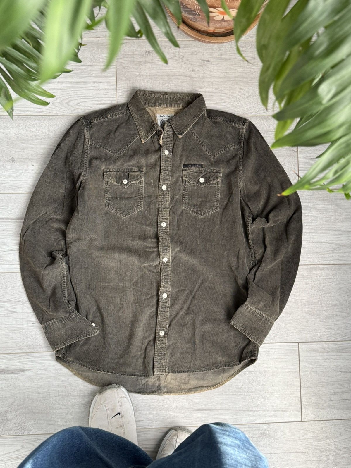 Vintage Vintage faded black velvet shirt Size US M / EU 48-50 / 2 - 1 Thumbnail