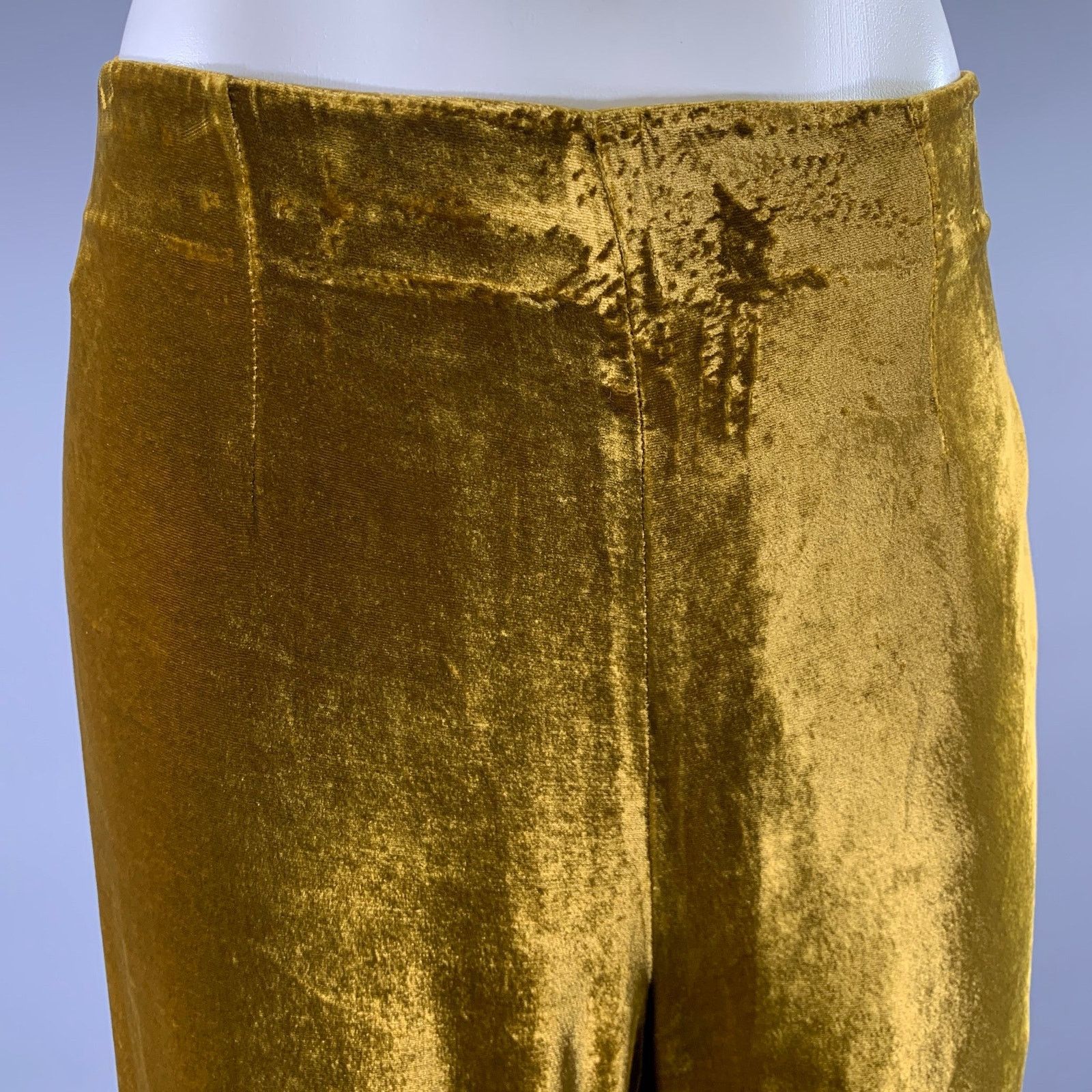 Other GALVAN LONDON Size 8 Gold Viscose Blend Palazzo Pants Size US 30 / EU 46 - 2 Thumbnail