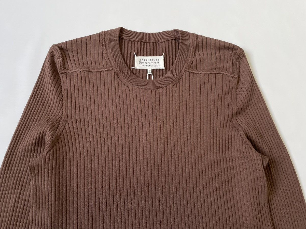 Maison Margiela S/S 20 ‘Destroyed’ Ribbed Military Sweater Size US M / EU 48-50 / 2 - 3 Thumbnail