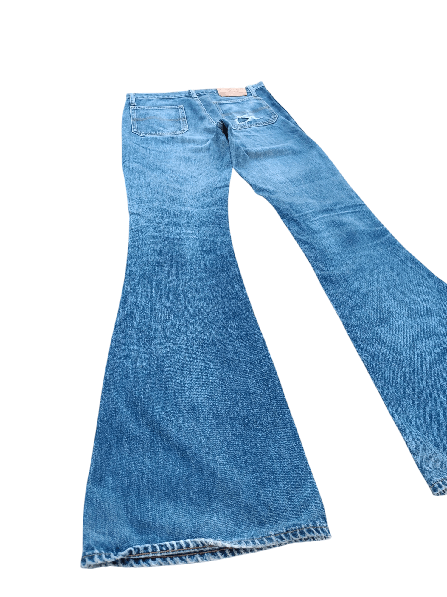 Big John × Levi's × Vintage Vintage 80s Big John Super Flared Stacked Bush Pants Denim Size US 29 - 13 Thumbnail