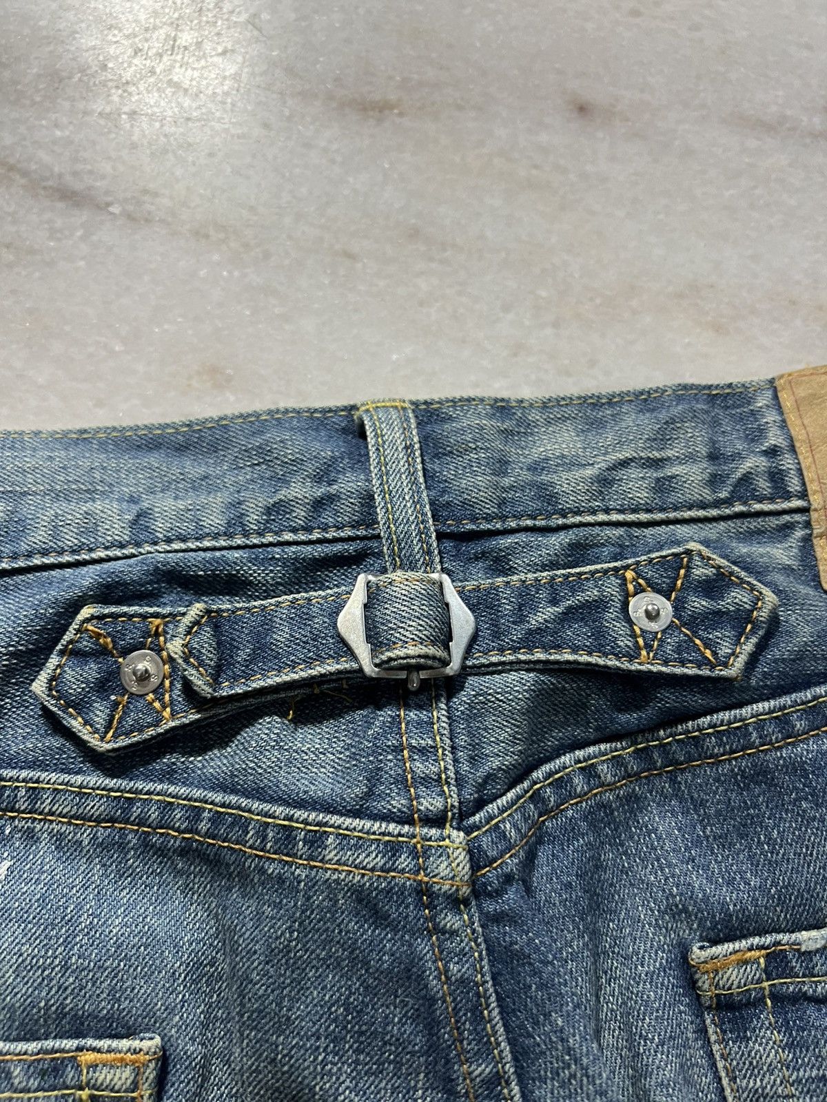 If Six Was Nine × Seditionaries × Sophnet. 💥Rare💥Vintage Sophnet. Painter Ripped Backle Back Jeans Size US 32 / EU 48 - 13 Thumbnail
