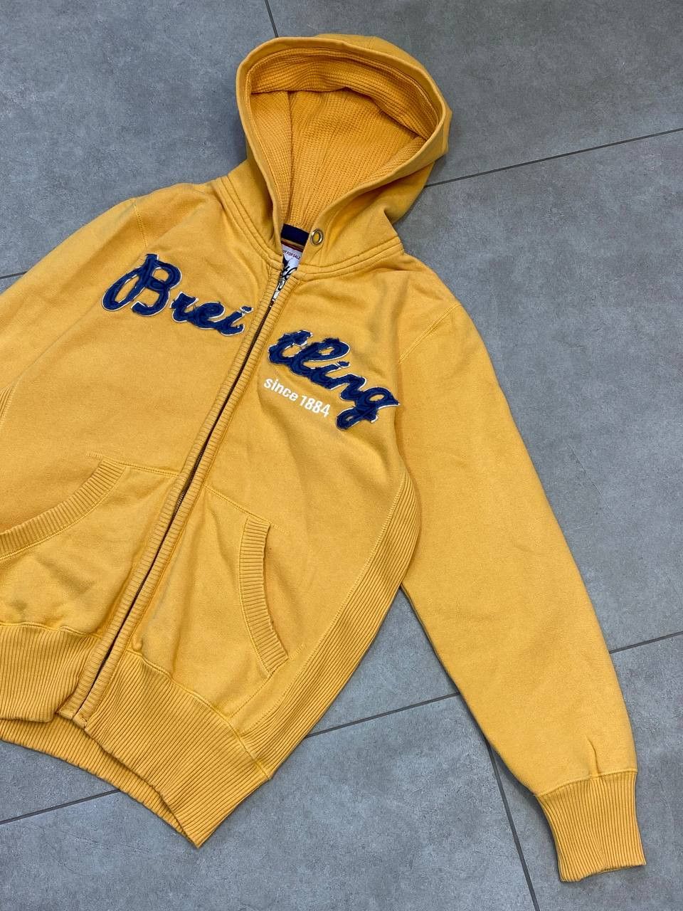 Breitling Vintage Breitling Destroyed Fleece Big Logo Zip Hoodie Size US M / EU 48-50 / 2 - 6 Thumbnail