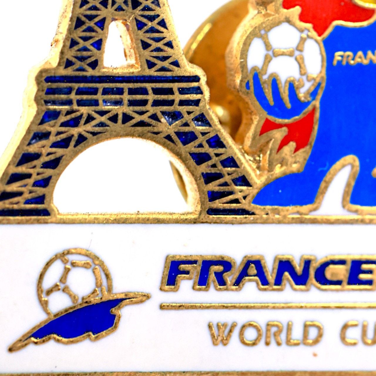 Other World Cup 1998 France Footix Eiffel Tower Vintage Pin Size ONE SIZE - 4 Thumbnail