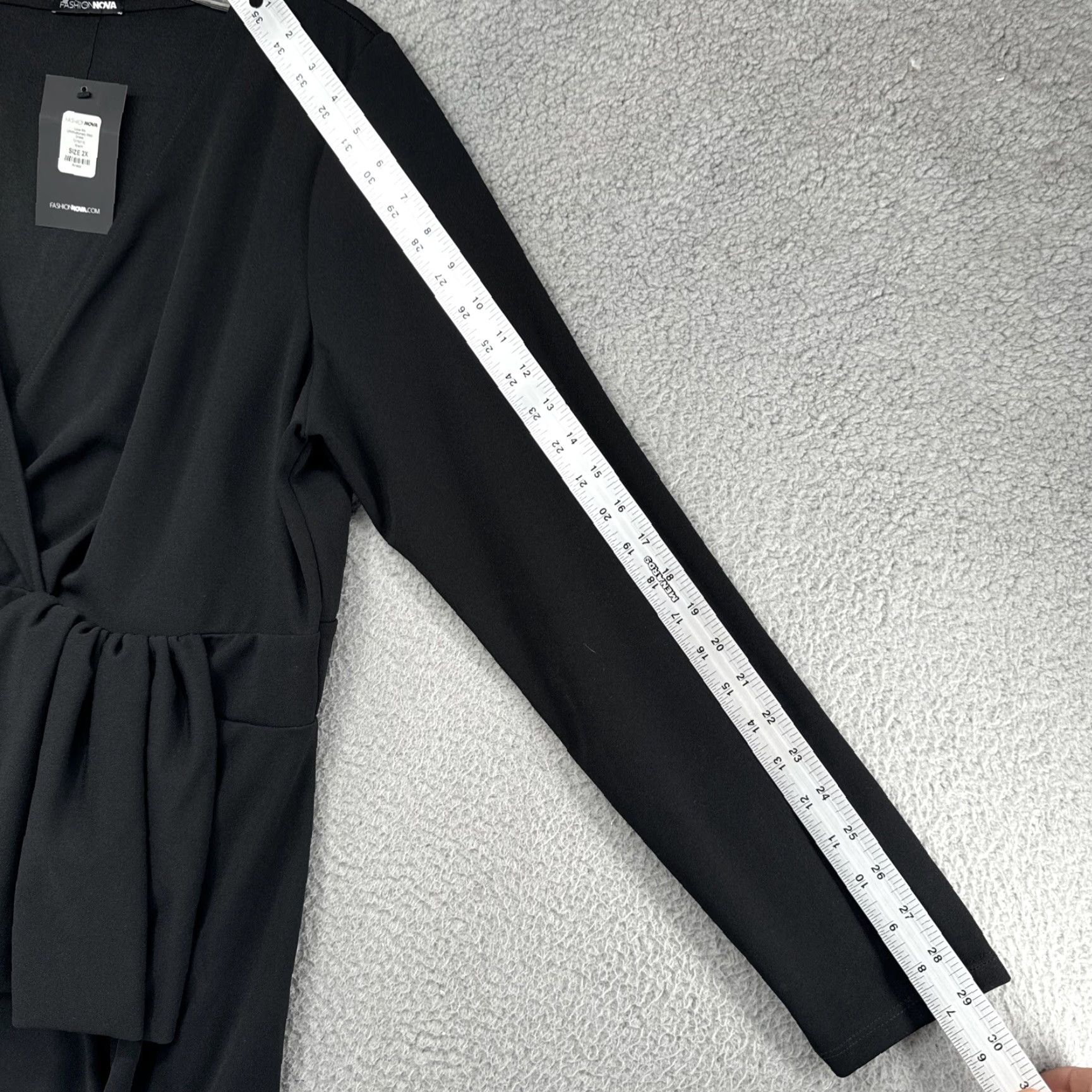 Fashion Nova Fashion Nova Dress Maxi Black Long Sleeve 2X Love Me Unconditionally NEW Size XXL / US 16-18 / IT 52-54 - 5 Thumbnail