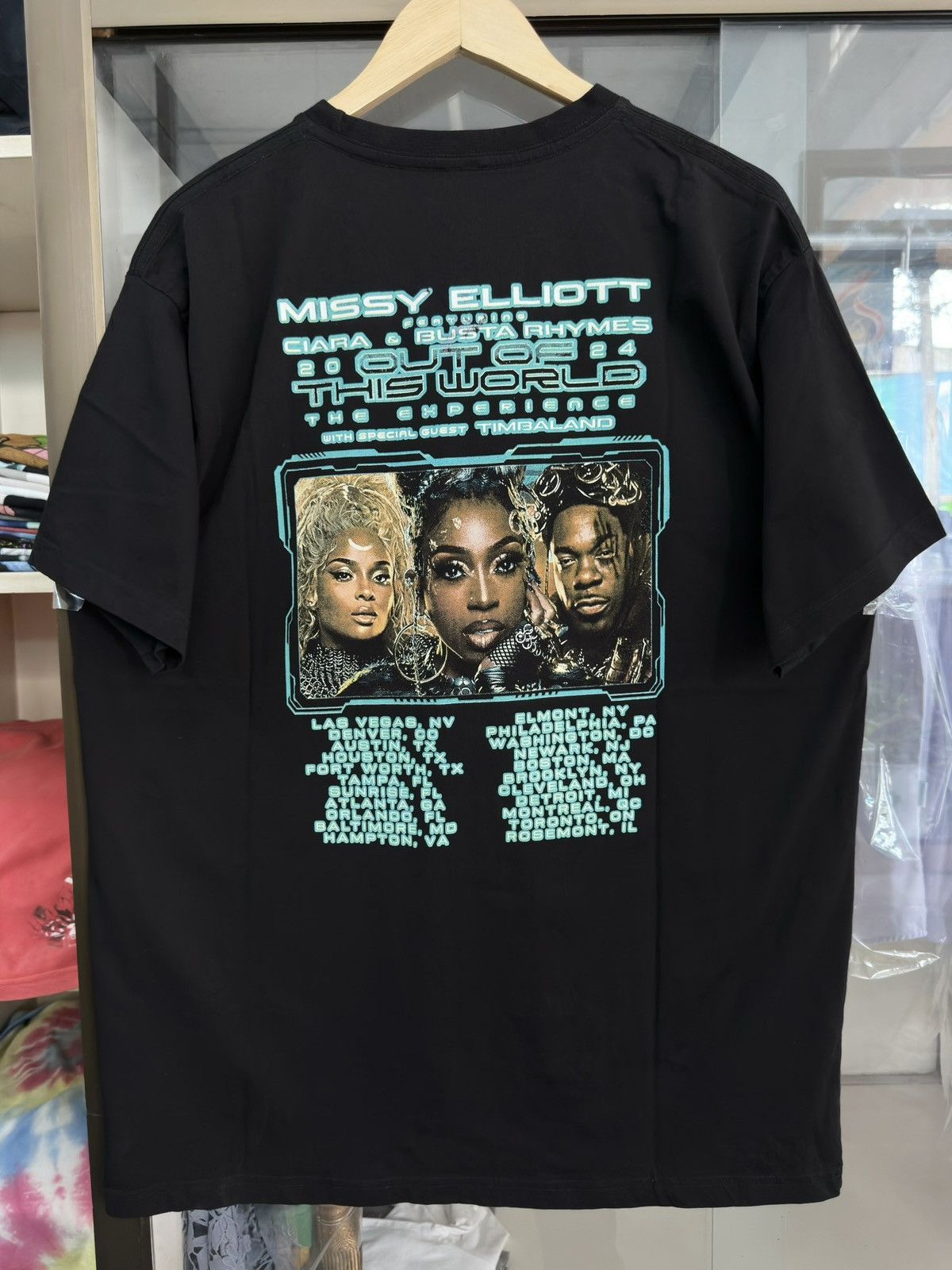 Rap Tees Missy Elliott Ciara Busta Rhymes 2024 Tour Shirt Size US XL / EU 56 / 4 - 4 Thumbnail